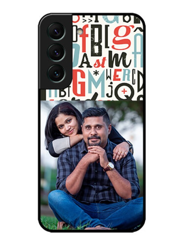Custom Galaxy S22 5G Custom Metal Phone CaseAlphabet Design