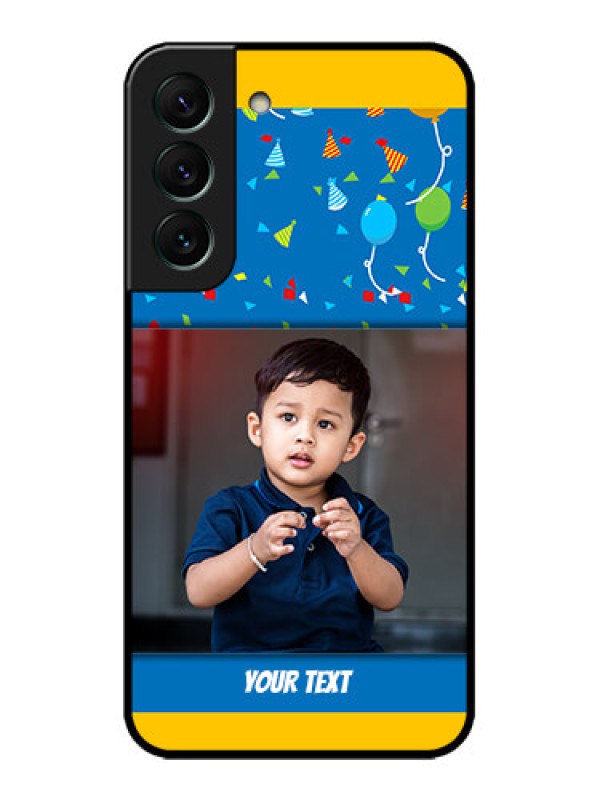 Custom Galaxy S22 5G Custom Metal Phone CaseBirthday Wishes Design