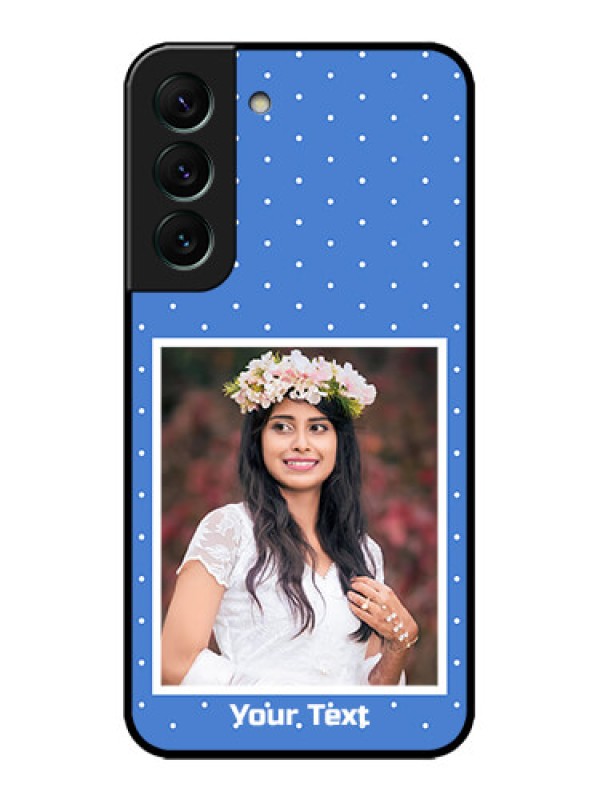 Custom Galaxy S22 5G Custom Metal Phone CasePolka Dots Design