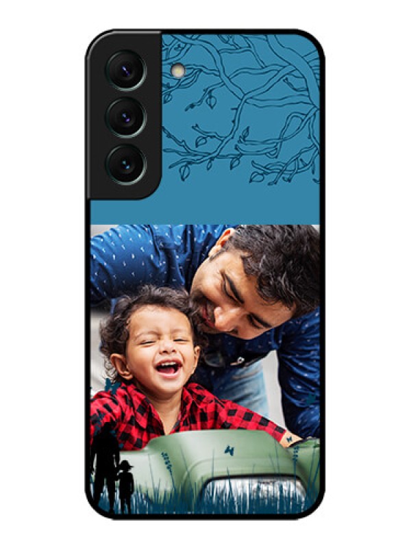 Custom Galaxy S22 5G Custom Metal Phone CaseBest Dad Design