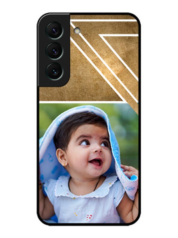 Custom Galaxy S22 5G Custom Metal Phone CaseGradient Abstract Texture Design
