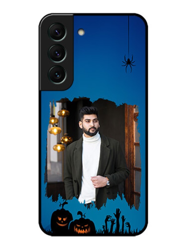 Custom Galaxy S22 5G Custom Metal Phone CaseWith Pro Halloween Design