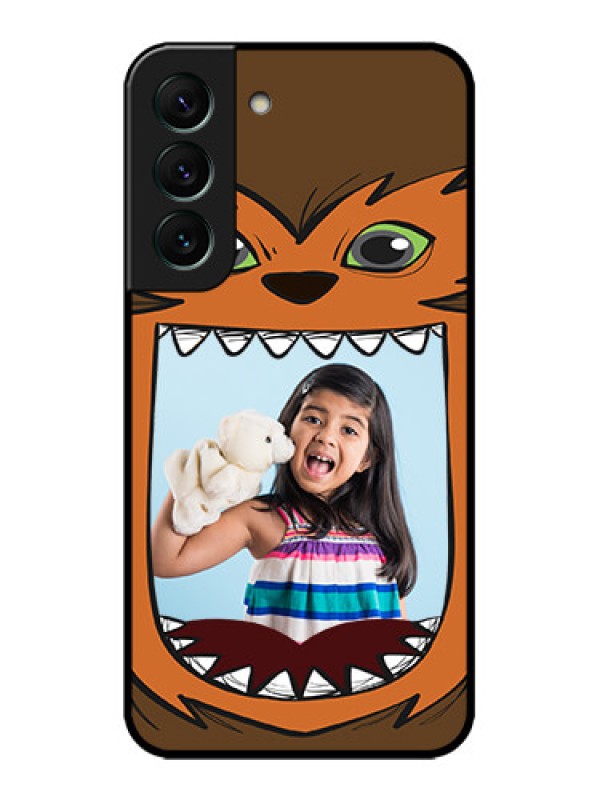 Custom Galaxy S22 5G Custom Metal Phone CaseOwl Monster Back Case Design