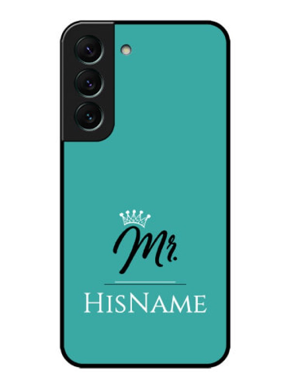 Custom Galaxy S22 5G Custom Metal Phone CaseMr With Name Design
