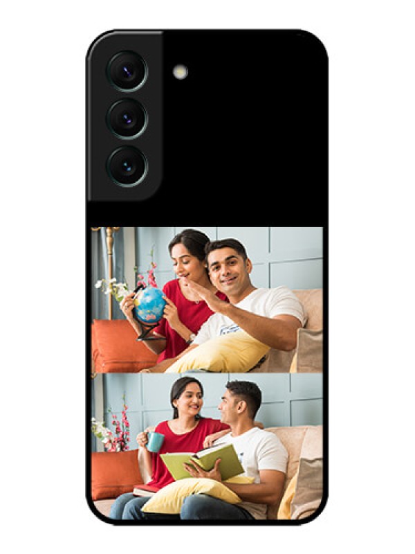 Custom Galaxy S22 5G Custom Metal Phone Case2 Images Design