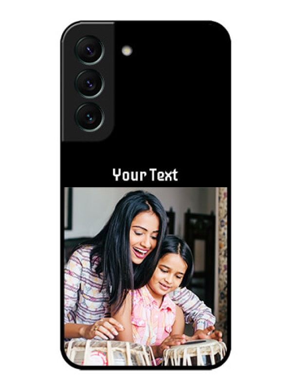 Custom Galaxy S22 5G Custom Metal Phone CasePhoto With Name Design