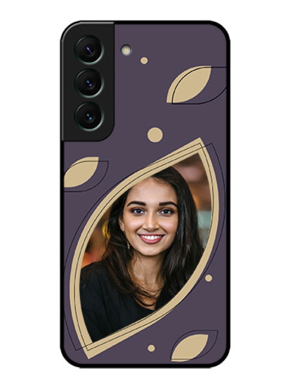 Custom Galaxy S22 5G Custom Metal Phone CaseFalling Leaf Design