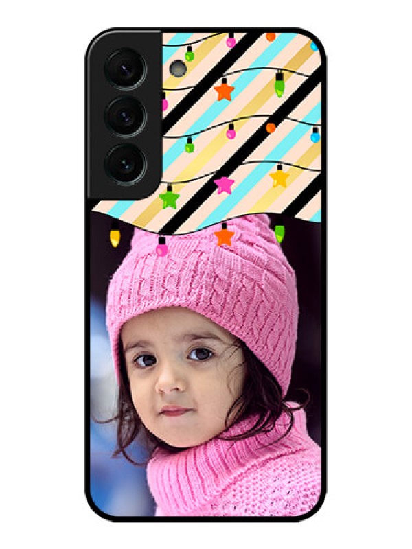 Custom Galaxy S22 Plus 5G Custom Metal Phone CaseLights Hanging Design