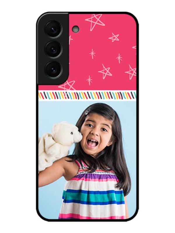 Custom Galaxy S22 Plus 5G Custom Metal Phone CaseLine Art Design