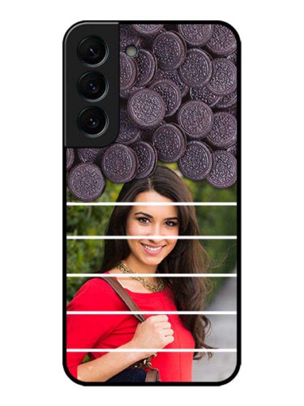 Custom Galaxy S22 Plus 5G Custom Metal Phone CaseWith Oreo Biscuit Design