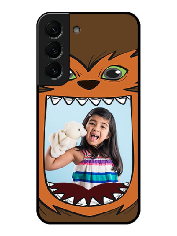 Custom Galaxy S22 Plus 5G Custom Metal Phone CaseOwl Monster Back Case Design