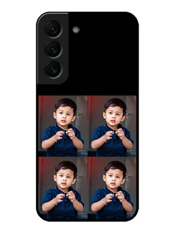 Custom Galaxy S22 Plus 5G Custom Metal Phone Case4 Image Holder Design