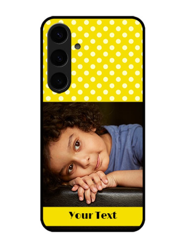 Custom Galaxy S24 Plus 5G Custom Metal Phone CaseBright Yellow Case Design