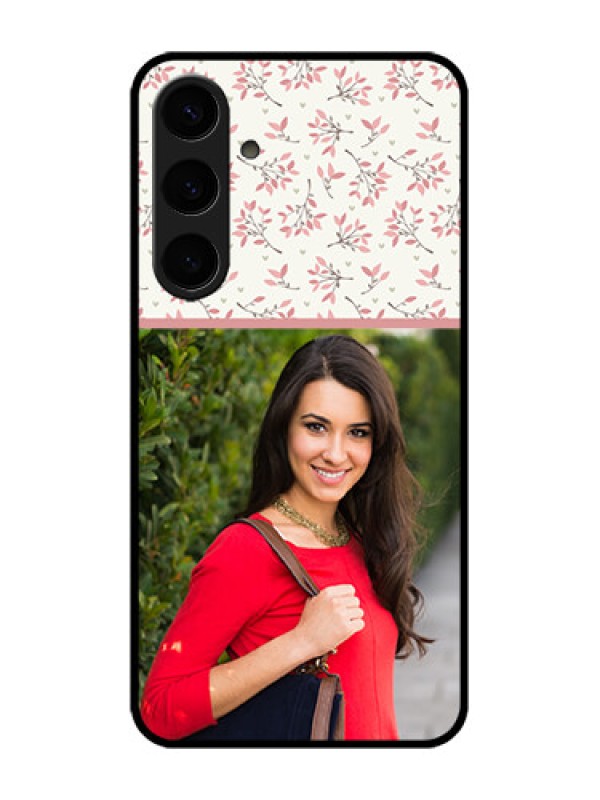 Custom Galaxy S24 Plus 5G Custom Metal Phone CaseStunning Floral Design
