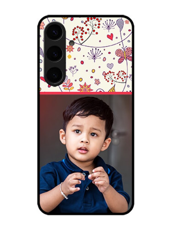 Custom Galaxy S24 Plus 5G Custom Metal Phone CasePremium Floral Design