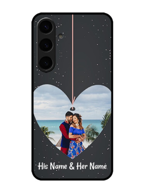 Custom Galaxy S24 Plus 5G Custom Metal Phone CaseHanging Heart Design