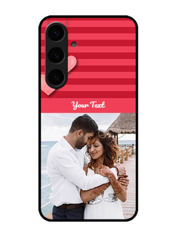 Custom Galaxy S24 Plus 5G Custom Metal Phone CaseValentines Day Design