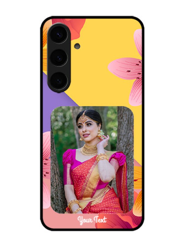 Custom Galaxy S24 Plus 5G Custom Metal Phone Case3 Image With Vintage Floral Design