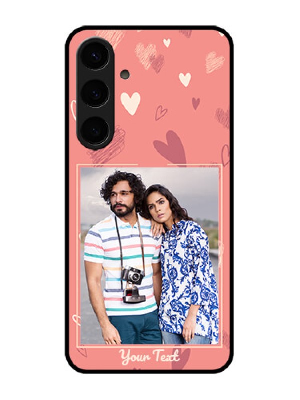 Custom Galaxy S24 Plus 5G Custom Metal Phone CaseLove Doodle Art Design