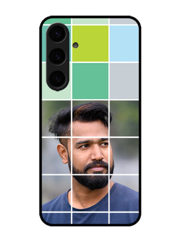 Custom Galaxy S24 Plus 5G Custom Metal Phone CaseWith White Box Pattern