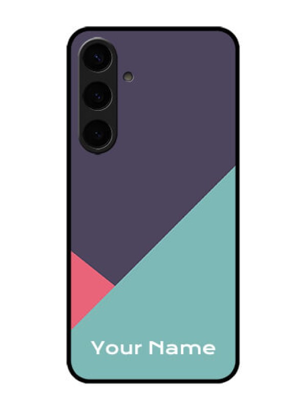 Custom Galaxy S24 Plus 5G Custom Metal Phone CaseTri Color Abstract Design