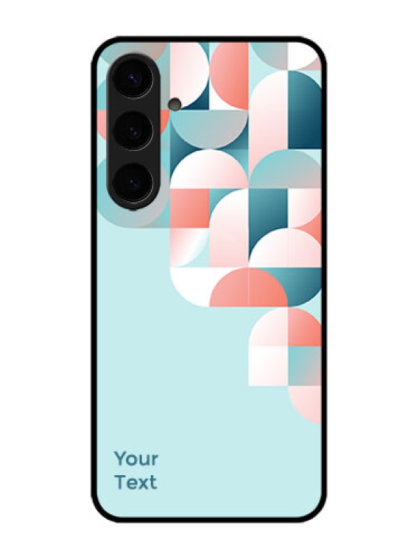 Custom Galaxy S24 Plus 5G Custom Metal Phone CaseStylish Semi - Circle Pattern Design