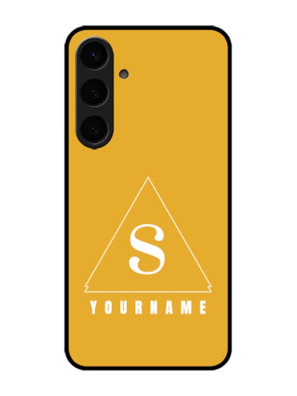 Custom Galaxy S24 Plus 5G Custom Metal Phone CaseSimple Triangle Design