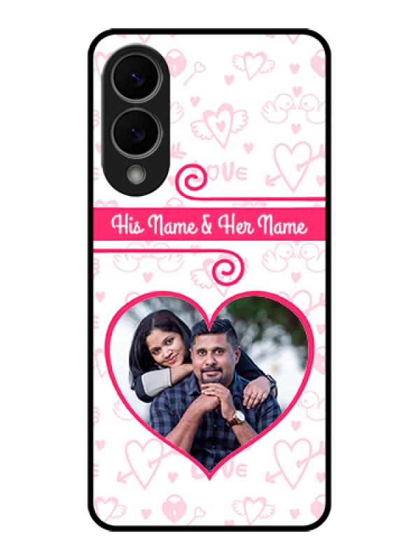 Custom Samsung Galaxy S25 Edge 5G Custom Metal Phone Case - Heart Shape Love Design