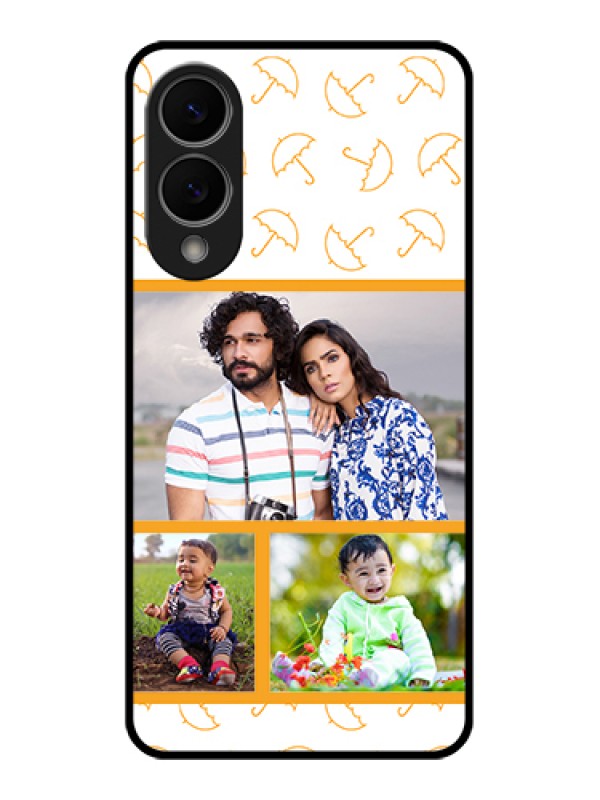 Custom Samsung Galaxy S25 Edge 5G Custom Metal Phone Case - Yellow Pattern Design