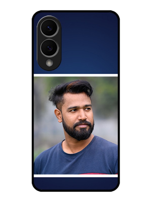 Custom Samsung Galaxy S25 Edge 5G Custom Metal Phone Case - Simple Royal Blue Design