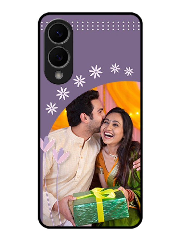 Custom Samsung Galaxy S25 Edge 5G Custom Metal Phone Case - Lavender Flowers Design
