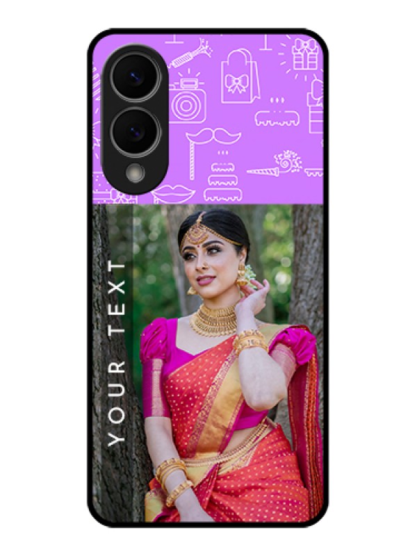 Custom Samsung Galaxy S25 Edge 5G Custom Metal Phone Case - Birthday Icons Design