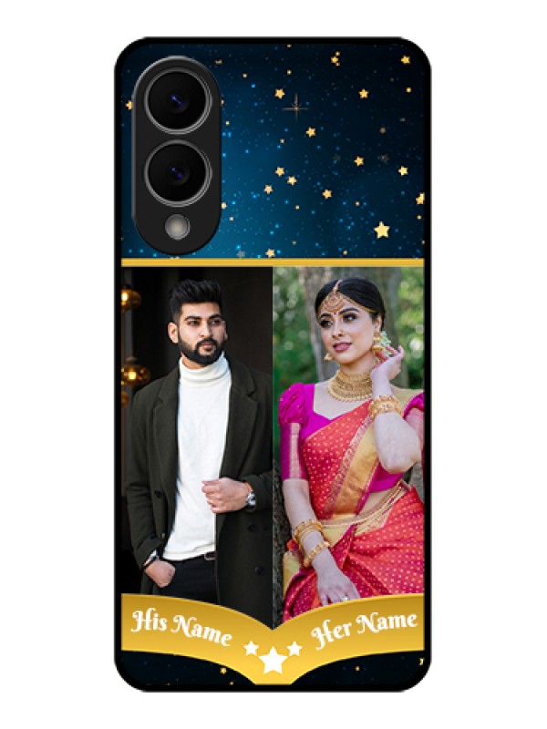 Custom Samsung Galaxy S25 Edge 5G Custom Metal Phone Case - Galaxy Stars Backdrop Design