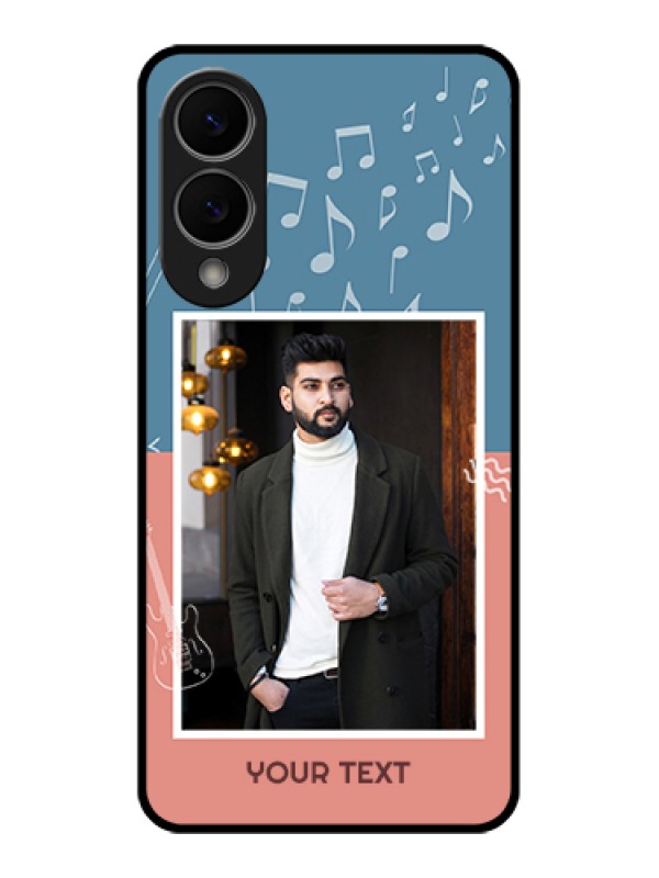 Custom Samsung Galaxy S25 Edge 5G Custom Metal Phone Case - With Color Musical Note Design