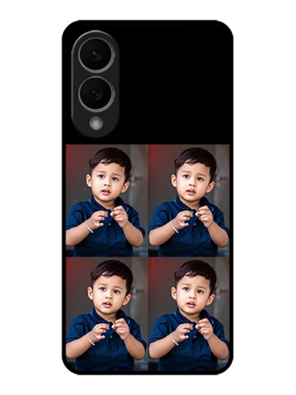 Custom Samsung Galaxy S25 Edge 5G Custom Metal Phone Case - 4 Image Holder Design