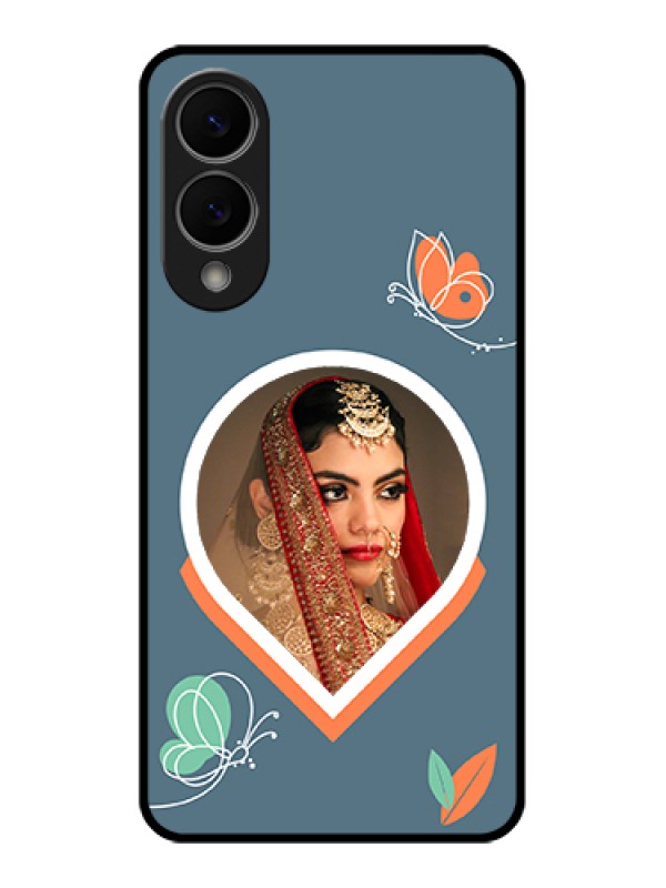 Custom Samsung Galaxy S25 Edge 5G Custom Metal Phone Case - Droplet Butterflies Design
