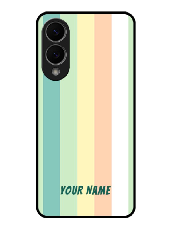 Custom Samsung Galaxy S25 Edge 5G Custom Metal Phone Case - Multi - Colour Stripes Design