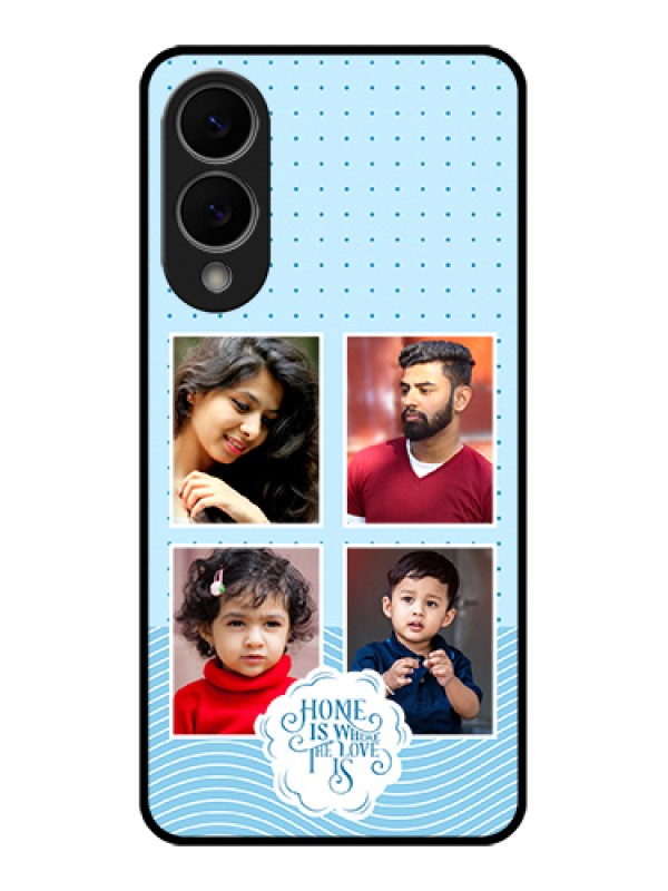 Custom Samsung Galaxy S25 Edge 5G Custom Metal Phone Case - Cute Love Quote With 4 Pic Upload Design