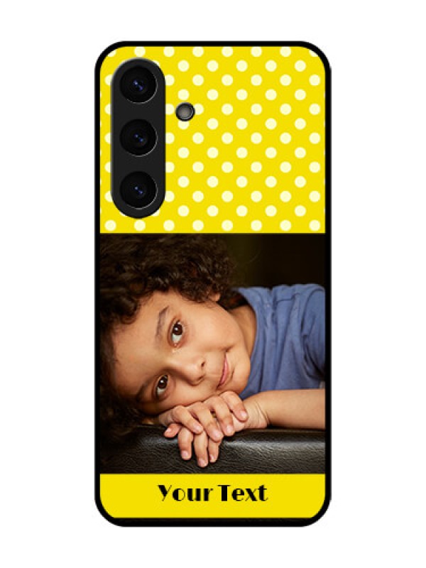 Custom Galaxy S25 Plus 5G Custom Metal Phone Case - Bright Yellow Case Design