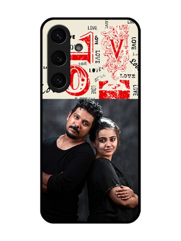 Custom Galaxy S25 Plus 5G Custom Metal Phone Case - Trendy Love Design Case