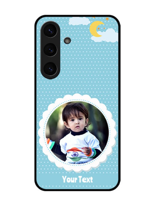 Custom Galaxy S25 Plus 5G Custom Metal Phone Case - Violet Pattern Design