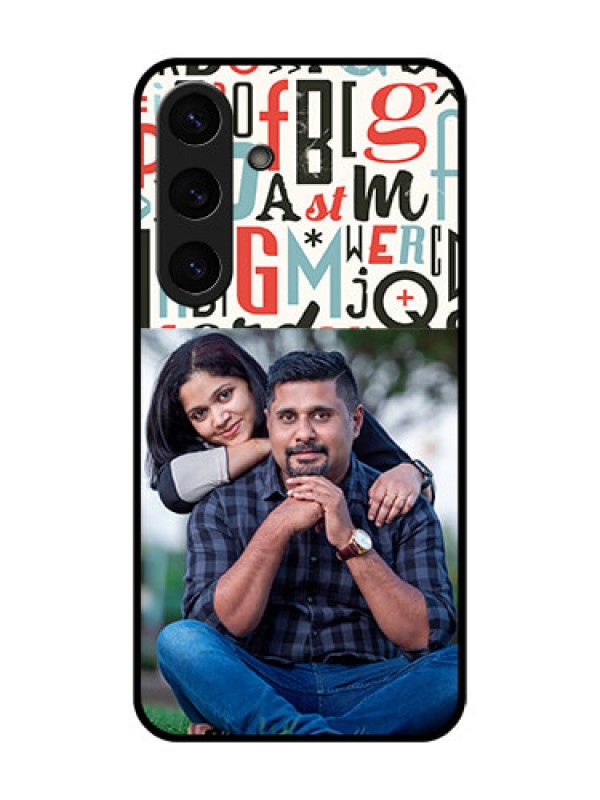 Custom Galaxy S25 Plus 5G Custom Metal Phone Case - Alphabet Design