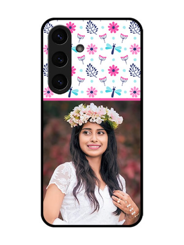 Custom Galaxy S25 Plus 5G Custom Metal Phone Case - Colorful Flower Design