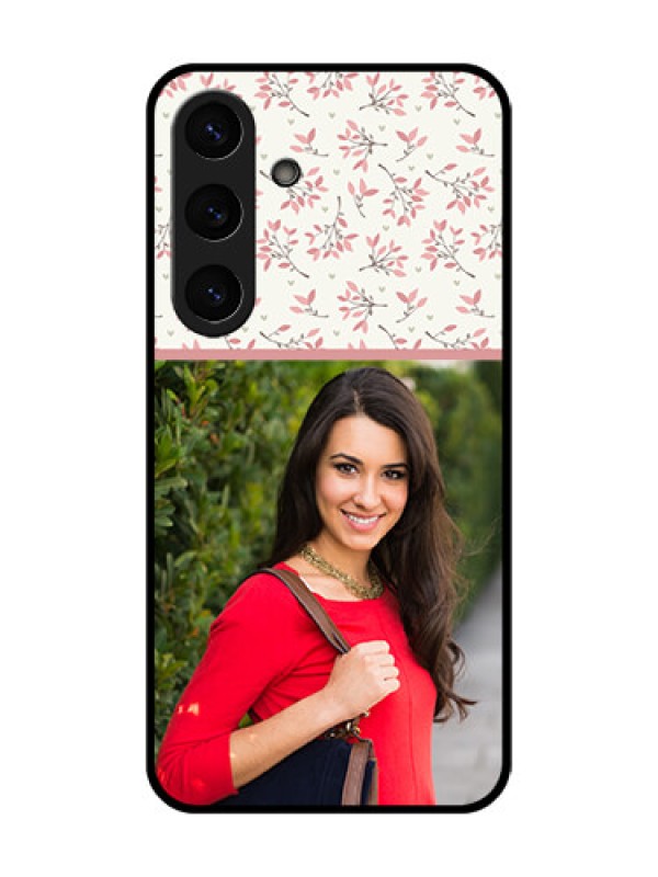 Custom Galaxy S25 Plus 5G Custom Metal Phone Case - Stunning Floral Design