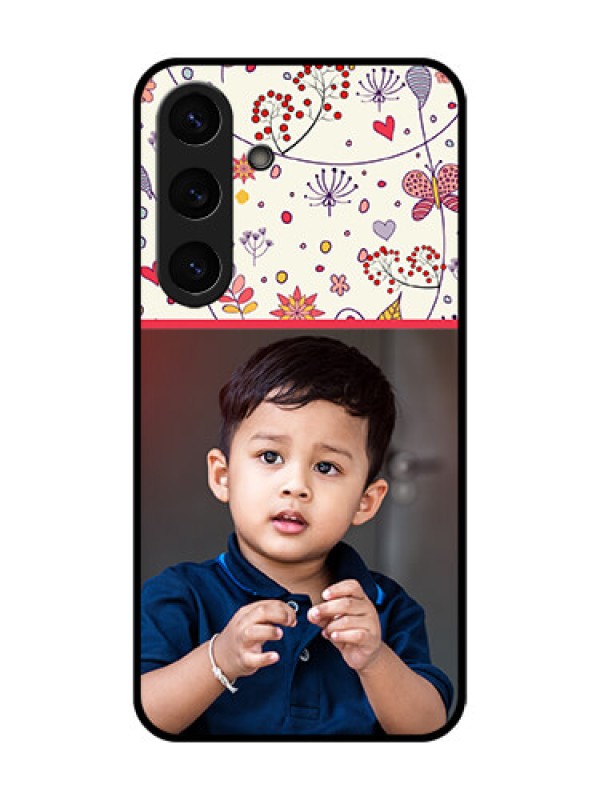 Custom Galaxy S25 Plus 5G Custom Metal Phone Case - Premium Floral Design