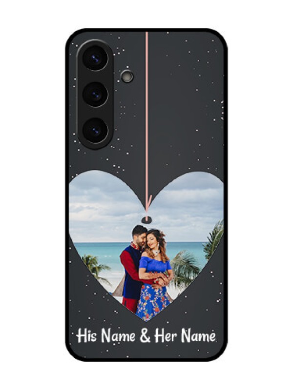 Custom Galaxy S25 Plus 5G Custom Metal Phone Case - Hanging Heart Design