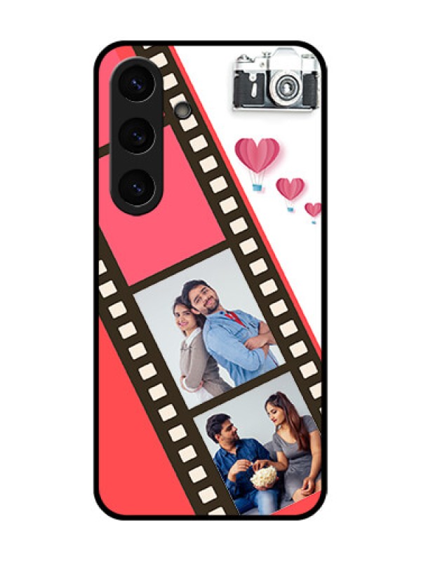 Custom Galaxy S25 Plus 5G Custom Metal Phone Case - 3 Image Holder With Film Reel