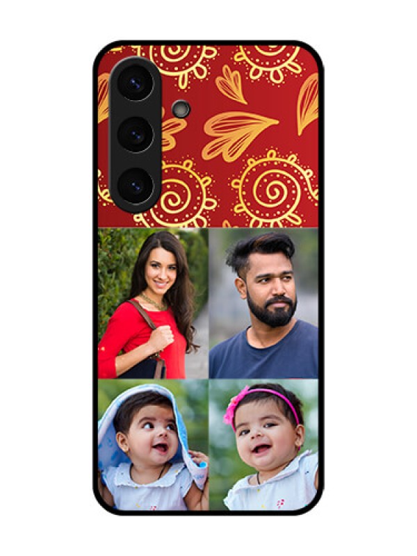 Custom Galaxy S25 Plus 5G Custom Metal Phone Case - 4 Image Traditional Design