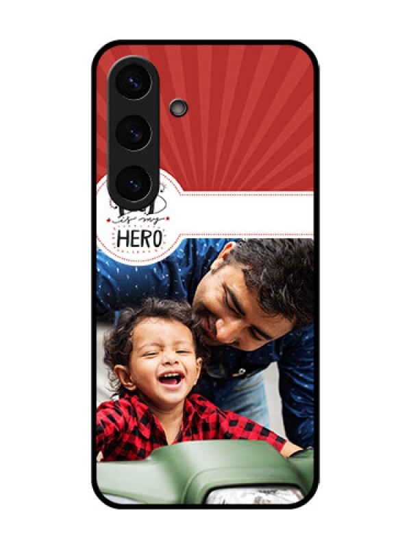 Custom Galaxy S25 Plus 5G Custom Metal Phone Case - My Dad Hero Design