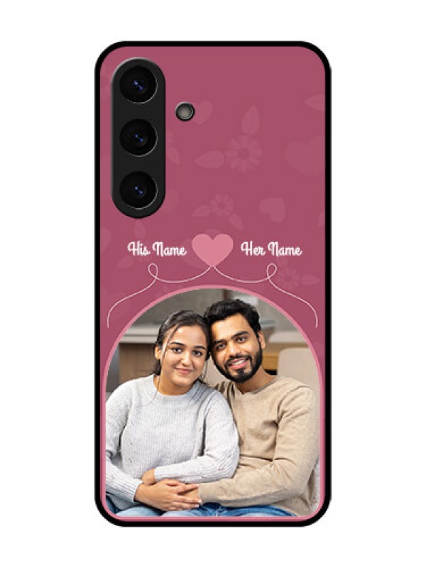 Custom Galaxy S25 Plus 5G Custom Metal Phone Case - Love Floral Design